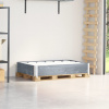 vidaXL Paletová ohrádka sivá 120x80 cm borovicový masív - Sivá - 143697-89637