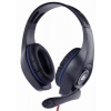 GEMBIRD sluchátka s mikrofonem GHS-05-B, gaming, černo-modrá, 1x 4-pólový 3,5mm jack Gembird