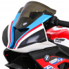Ramiz BMW HP4 Detský motocykel na batérie Červená + 3 kolieska + LED + MP3 USB + Eco koža
