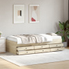 zahrada-XL Váľanda so zásuvkami bez matraca dub sonoma 90x200 cm 3280876