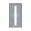Hliníkovo-oceľové vchodové dvere bezpečnostné Hestia RC2 100 x 210 cm L sivé