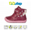 D.D.STEP kožené topánky vyššie 063 barefoot - raspberry Veľkosť-obuvi: 36