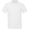 B&C | Inspire Polo /men, Pánske piqué polo z bio bavlny, biela, XXL