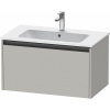 DURAVIT Ketho 2 závesná skrinka pod umývadlo, 1 zásuvka, 810 x 480 x 440 mm, betón šedá matná, K25063007070000