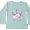 Bettymode Detské tričko JEDNOROŽEC MINT dlhý rukáv, 104