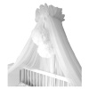 Tylový baldachýn Pom biely