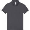 B&C | My Polo 210 /women, Dámske piqué polo, sivá dark, 3XL