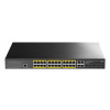 Cudy GS2028PS4 Řízený L2 Gigabit Ethernet (10/100/1000) Podpora napájení po Ethernetu (PoE) 1U Černá