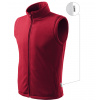 Rimeck Next Unisex fleece vesta 518 marlboro červená 23 (brand label) L