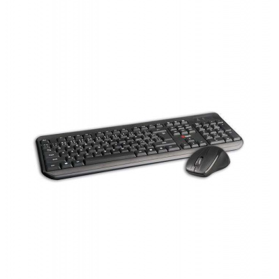 C-TECH klávesnica a myš WLKMC-01, USB, čierna, bezdrôtová, CZ+SK (WLKMC-01)