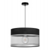 Light Home Závesné svietidlo Elegance, 1x textilné tienidlo (výber z 5 farieb - kombinácia 2 farieb), (výber z 3 farieb konštrukcie), (fi 35cm)