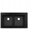 HansGrohe Drezy - Zabudovaný granitový drez S510-F770, grafitová čierna 43316170