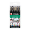 Sakura Pigma Brush perá so štetcovým hrotom - sada 6ks (Sakura Pigma Brush perá so štetcovým hrotom - sada 6ks)