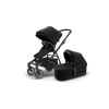 THULE Sleek + Bassinet Midnight Black/ Black (THULE Sleek + Korba)