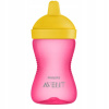 Avent hrnček Grippy s tvrdým náustkom 300ml ružová