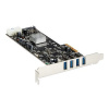 STARTECH 4 Port PCIe USB 3.0 Card w/4 Channels, STARTECH 4 Port PCIe USB 3.0 Card w/4 Channels - PE PEXUSB3S44V