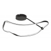 Rabalux Čierne stropné LED svietidlo Mirossi 630mm 38W 71094