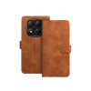 Knižkové puzdro TENDER Book pre Xiaomi Redmi Note 14 Pro 4G Hnedé