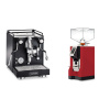 La Pavoni Cellini Classic, black + Eureka Mignon Perfetto, CR ferrari red