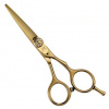 PRO FEEL JAPAN EB-55 GOLD - Profesionálne kadernícke nožnice 5,5' - ergonomický tvar