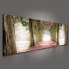 Obraz na plátne panoráma - OB2204 - Ružová alej 145cm x 45cm - O3