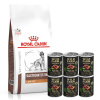 Royal Canin VD Canine Gastro Intestinal Low Fat 12 kg & WILD FARM Monoproteínové hovädzie 6x400g hypoalergénne krmivo pre psov