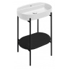 Sapho Puno - Podstavec s umývadlom, čierna/biela SKA590-2-01