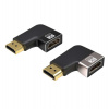 PREMIUMCORD Adaptér spojka 8K HDMI A - HDMI A, F/M, do úhlu 90° - levá (kphdma-42)