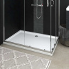 vidaXL Obdĺžniková sprchová vanička z ABS biela 80x120 cm 148910