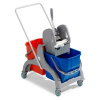 NICK - 50 L TROLLEY-GREY - upratovací vozík plastový 2x25 l, s lakovanou rukoväťou