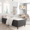 vidaXL Rám na boxspring posteľ, sivý, látka 90x200 cm - Sivá - 108513-187360