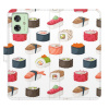 Flip pouzdro iSaprio na mobil Motorola Moto G54 5G - Sushi Pattern 02 s kapsičkami na karty (Knížkové flipové pouzdro iSaprio pro mobil Motorola Moto G54 5G - Sushi Pattern 02 - elegantní obal s kapsa