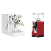 Lelit Mara PL62X V2, white + Eureka Mignon Perfetto, CR ferrari red