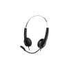 Genius HS-220U , Headset, náhlavní, drátový, s mikrofonem, ovládání hlasitosti, USB, černo-stříbrný 31710020400