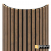 WALL CONCEPT flexi obkladový panel Dub Livingstone tabakový, čierny filc + MDF, 2750x604x17 mm, 1,66 m2
