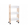 Regál na kolieskach 5five Simply Smart Natureo 38x20x80 cm biely