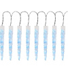 Reťaz MagicHome Vianoce Icicle, 65x LED ľadovo modrá, 8 funkcií, 230 V, 50 Hz, IP44, exteriér, osvetlenie, L-2,70 m