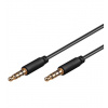 Kábel Jack 3.5mm 4 pólový M/M 0,5m 4040849638244