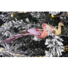Vták MagicHome Vianoce, žltý, 23 cm