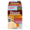 IBN INABA Ciao Bisque Creamy soup with chicken, beef and fish Box - pochúťky pre mačky - 10x40g