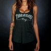dámske tielko THRASHER GIRLS MAG LOGO RACERBACK TANK Black L