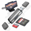 ČÍTAČKA KARIET ADAPTÉR USB 3.0 USB-C SD microSD SDHC TF PLUG&PLAY