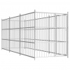 vidaXL Vonkajšia voliéra pre psy 450x150x185 cm - Srieborná - 146419-95725