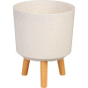 Strend Pro Kvetináč na nožičkách 24,5x31 cm, White Weath Finish
