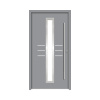 Hliníkovo-oceľové vchodové dvere bezpečnostné Hestia RC2 110 x 210 cm P sivé