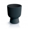 Kvetináč MILLY s vkladom 23,9 cm - farba: antracit (Prosperplast DBMIG240-S433)