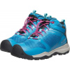 Detské celoročné topánky Keen WANDURO MID WP YOUTH fjord blue/fuchsia purple Veľkosť: 38