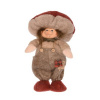 Jesenná dekorácia - Škriatok s hríbikovou čiapkou 26 cm - chlapec