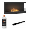 Závesný biokrb Simplefire 90 x 45 x 24 cm, čierny