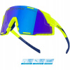 Force Okuliare Grip modré sklo revo žltá fluo